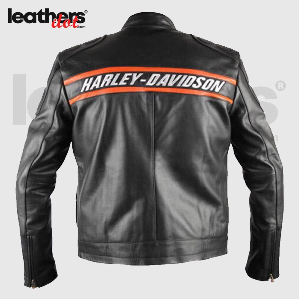 Harley Devidson WWE Bill Goldberg Biker Motorcycle Men Leather Jacket