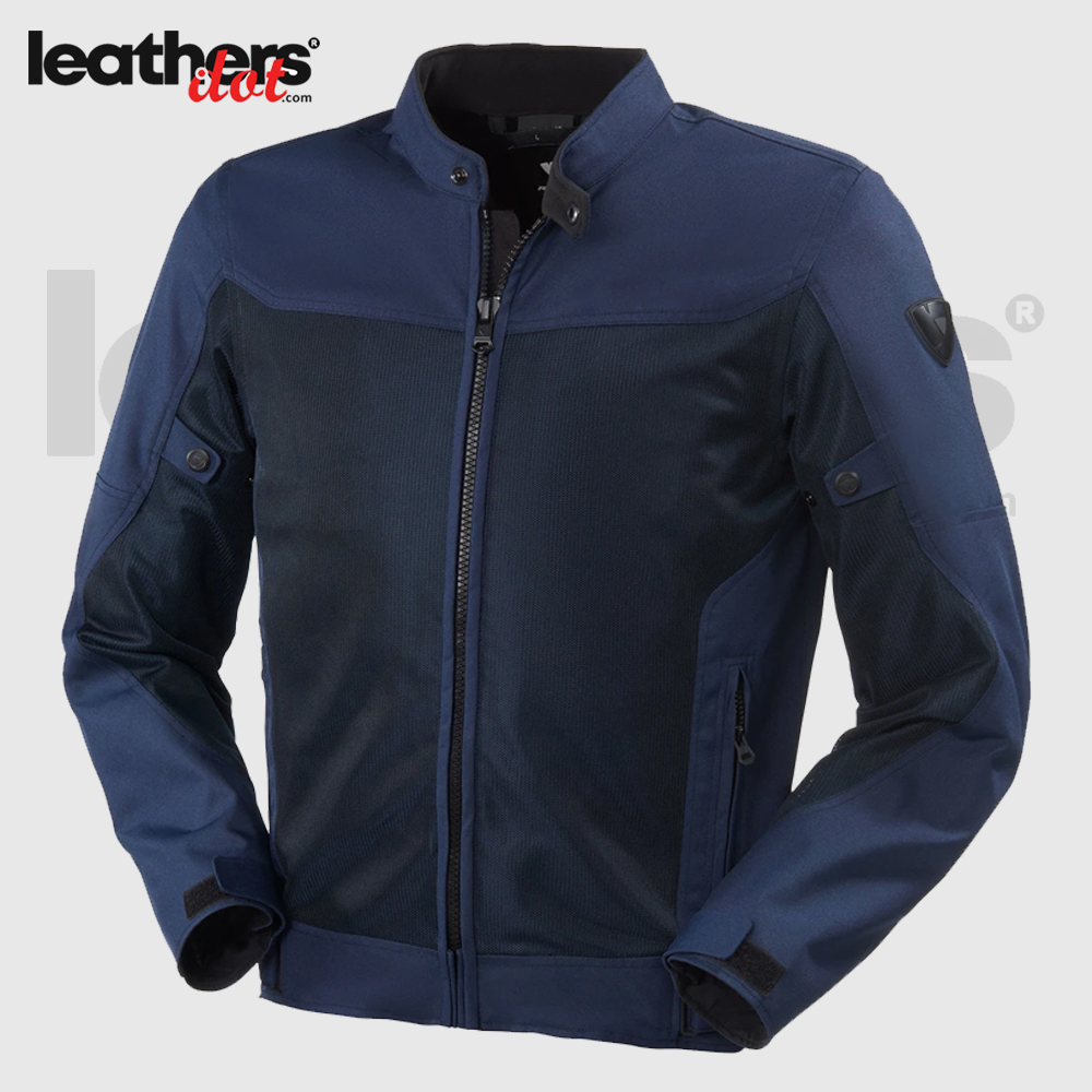 600D Fabric Polyester Motorcycle Textile Blue Jacket