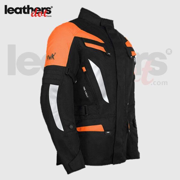 Black/Orange Adv Dual Sport Racing CE Armored Waterproof Jacket