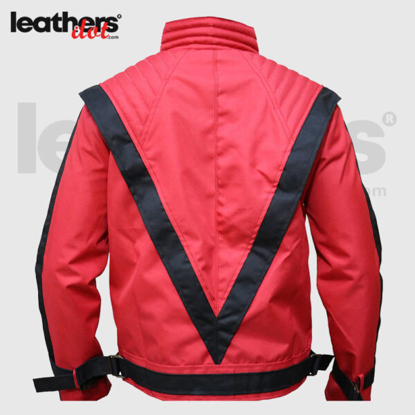 Thriller Music Michael Jackson Motorcycle Cordura Costume Red Jacket