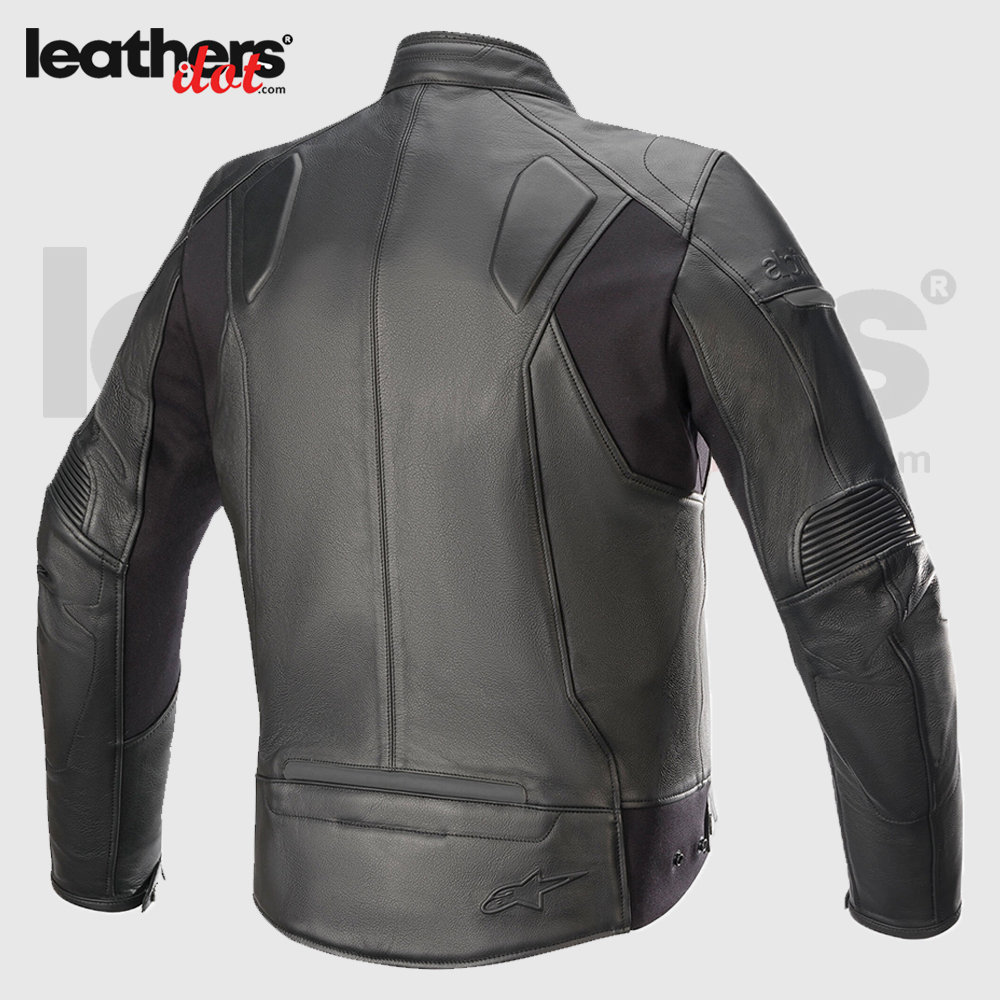 New Classic Alpinestars Sp55 Motorcycle Riding Leather Jacket made of cowhide leather, 1,1 mm thick and permanent mesh lining, 100 % polyester
