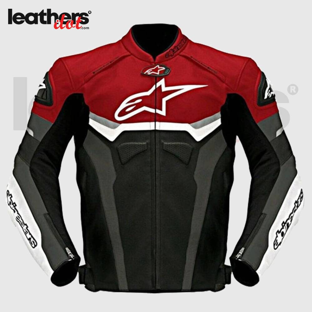 Men's Leather Street Bike Racing Motorcycle Jackets
