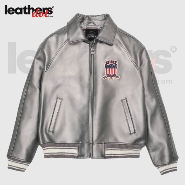 Pewter Metallic Icon Limited Edition Leather Jacket